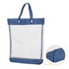 Unique Bargains Nylon Mesh Transparent Document Bag with Handle 13.4" x 11.6" - 3 of 4