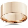 Pompeii3 10mm Flat High Polished Wedding Band 14K Rose Gold - 2 of 4