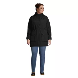 Lands' End Women's Plus Size Squall Insulated Waterproof Winter Parka - X Large Plus - Black