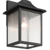 John Timberland Millicent 13" High Modern Outdoor Wall Light Fixture Mount Porch House Set of 2 Weatherproof Sand Black Metal Seeded Glass Shade - 3 of 4