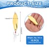 Unique Bargains Treble Hooks Metal Spinner Fishing Lures for Freshwater Saltwater Salmon 10 Pcs - 2 of 4