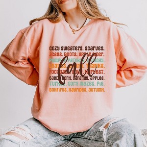 Simply Sage Market Women's Lightweight Garment Dyed Graphic Sweatshirt Cursive Fall layered - 1 of 4