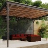vidaXL Patio Lounge Set in Brown Poly Rattan with Cinnamon Red Cushions - 9 Piece Weather-Resistant Outdoor Seating Collection - 2 of 4
