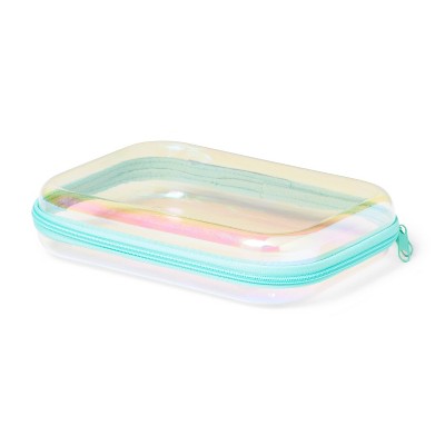 Hard Sided Zipper Pencil Case Iridescent - up&up™