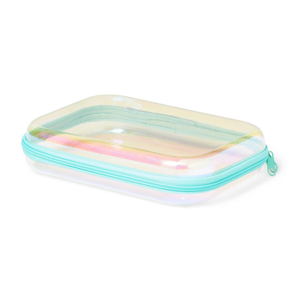 Photos - Accessory Hard Sided Zipper Pencil Case Iridescent - up & up™