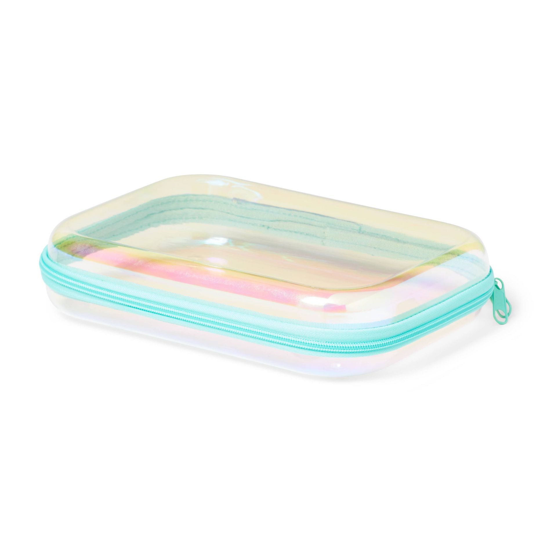 Hard Sided Zipper Pencil Case Iridescent - up&up™