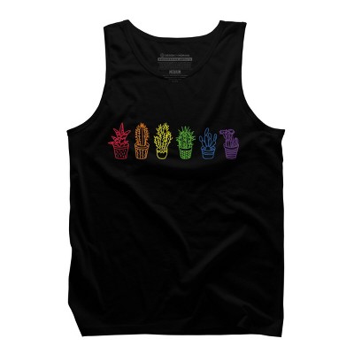 Adult Design By Humans Cactus Lover Succulent Rainbow Pride Garden By Avocato Tank Top