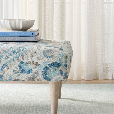 Handmade Braided Sky Blue Wool Runner Rug 2'5" x 8'