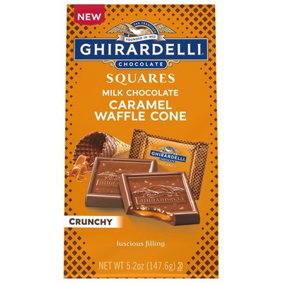 Ghirardelli Bag Milk Chocolate Caramel Waffle Cone 5.2 OZ