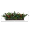 Nearly Natural 30-in Evergreen Pine and Pine Cone Artificial Christmas Centerpiece Arrangement - 2 of 4