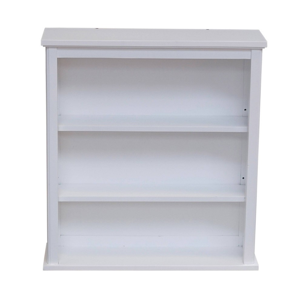 Photos - Wardrobe Dorset Wall Mounted Bath Storage Cabinet with Two Open Shelves White - Ala