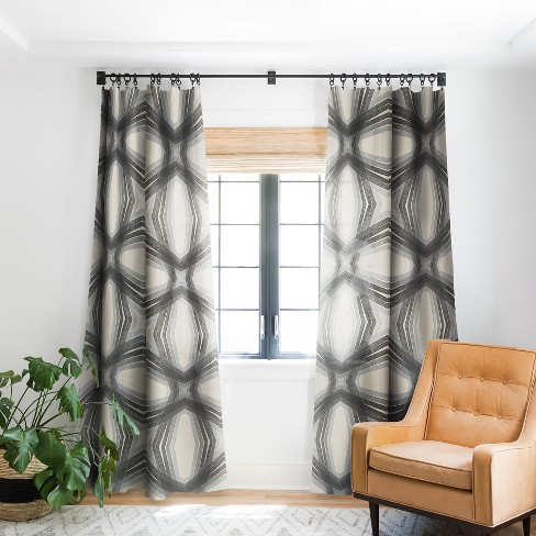 modern print window curtains