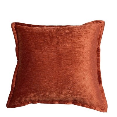 TopComfy Support Pillow Homey Cozy Velvet Throw Pillow with Rose Copper Elegance for Stylish Decor, Brown, 17"*17"*10"