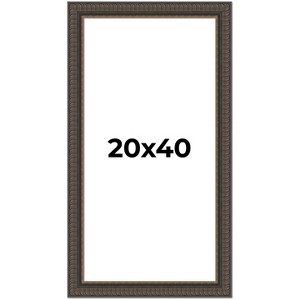 PosterPalooza | Panoramic Museum Brown Picture Frame - UV Acrylic, Foam Board Backing, Hanging Hardware - 1 of 4