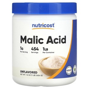 Nutricost Malic Acid, Unflavored, 16 oz (454 g) - 1 of 2