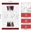 4-Pack Christmas Kitchen Towels with Red Black Buffalo Plaid Design, Seasonal Winter Decoration Han - 2 of 4