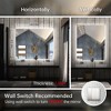 Keonjinn LED Backlit Bathroom Vanity Wall Mirror, 3 Color Temperatures Dimmable, Anti-Fog - 3 of 4