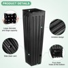 Unique Bargains Plastic Deep Drainage Holes Indoor Outdoor Gardening Plant Nursery Pots Black - 2 of 4