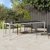 vidaXL Garden Dining Table Brown 98.4 x 39.4 x 29.5 in Poly rattan - 2 of 4