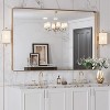 KIOTEE Rectangular Aluminum Alloy Framed and Tempered Glass Wall Bathroom Vanity Mirror in Matte Black - 2 of 4
