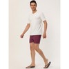 Lars Amadeus Men's Summer Beach Solid Color Mesh Lining Drawstring Waist Swim Shorts - 4 of 4