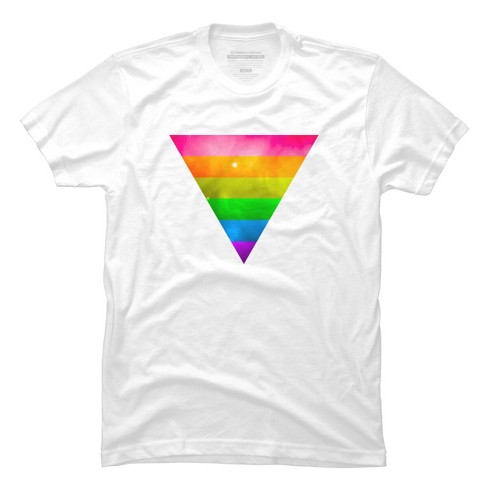 Design By Humans Pride Rainbow Galaxy Triangle By Therandom T-shirt ...