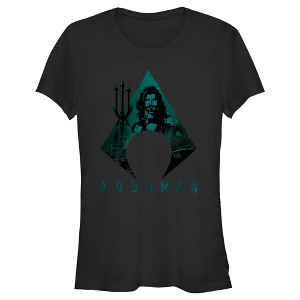 Junior's Aquaman Trident Shape T-Shirt - 1 of 4