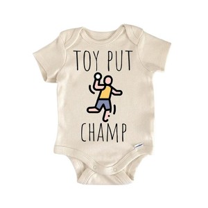 Shot Put Track And Field - Baby Boy Girl Clothes Infant Onesie® Funny Cute Newborn GS1 - 1 of 1