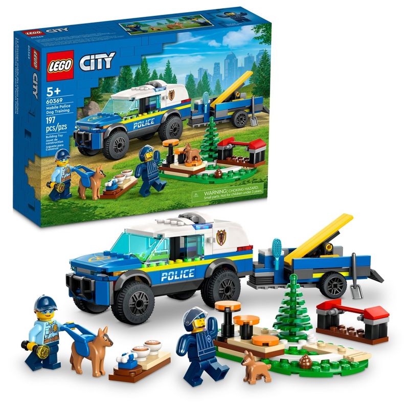 LEGO City Mobile Police Dog Training Set with Toy Car 60369, 1 of 8