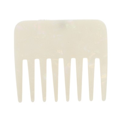 Unique Bargains Portable Marble Wide Tooth Comb 1 Pc