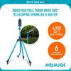 Aqua Joe Telescoping Sprinkler and Mister with 6 Spray Patterns, Metal Tripod Base and Flow Control Valve, 4,900 Square Foot Max Coverage - 4 of 4