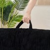 NicBex Faux Fur Fabric Bean Bag Chair with High-Density Memory Foam,Oversized Lazy Sofa Chair with Armrest,Modern Lounge Chair for Living Room - 3 of 4
