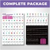 Liquid Stands Piano Note Stickers for 37-49-54-61-88 Keys – Piano Keyboard Stickers for Learning, Clear Waterproof Vinyl for Black & White Keys - 3 of 4
