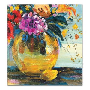 Creative Products Lemon and Floral Vase 24x24 Canvas Wall Art - 1 of 4