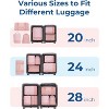 Hanging Compression Packing Cubes, 6 Set Large Suitcase Organizer Bags Set, Cruise Travel Essentials for Women - 4 of 4