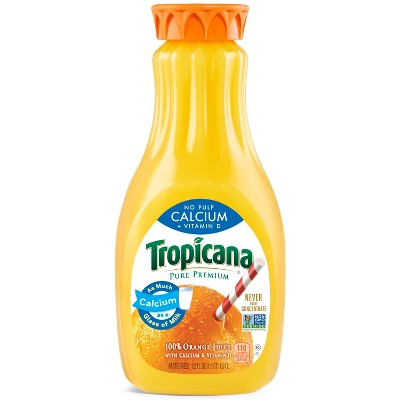 Tropicana Pure Premium Calcium & Vitamin D No Pulp Orange Juice - 52 fl oz