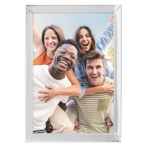 REGALWOVEN Metal Wedding Gift Home Tabletop Decor Simple Picture Photo Frame with Real Glass 1 Pc - 1 of 4