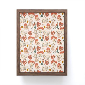 Dash and Ash Woodland Friends Framed Mini Art Print 4" (H) x 3" (W) x 1" (D) - Society6 - 1 of 3