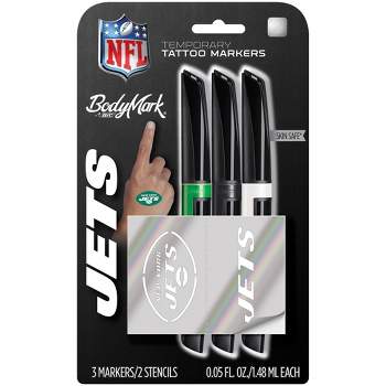 NFL New York Jets Temporary Tattoo Marker - 3pk
