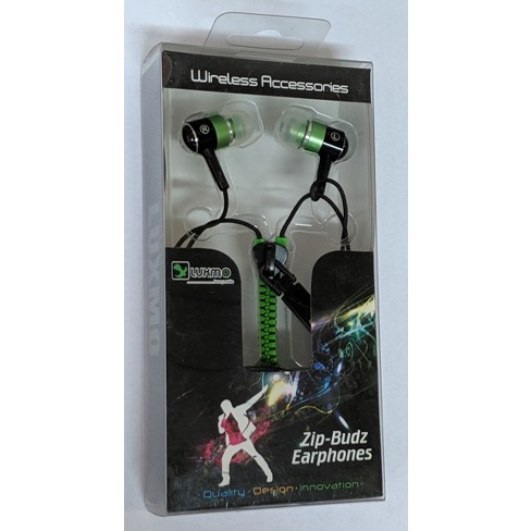 Luxmo Sound-isolating Zip-budz Earphones, Universal 3.5mm