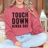 Simply Sage Market Women's Garment Dyed Graphic Sweatshirt Touchdown Kinda Day - 2 of 2