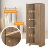 NicBex Tall Freestanding Bathroom Storage Cabinet, 2-Door Storage Unit with Adjustable Shelves, Floor Cabinet for Bathroom - 4 of 4