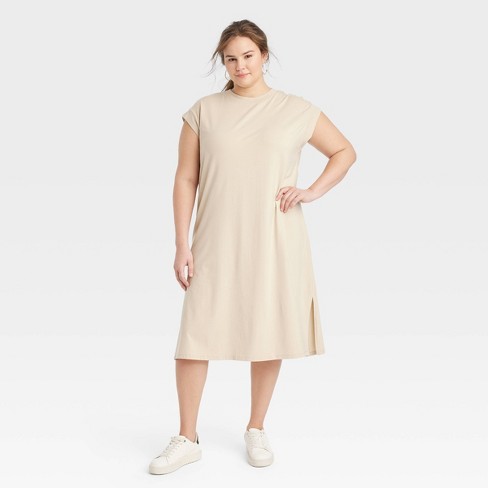 Women's 3/4 Sleeve Midi Shirtdress - Universal Thread™ : Target