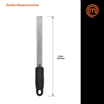 MasterChef Black Ergonomic Stainless Steel Zester and Grater
