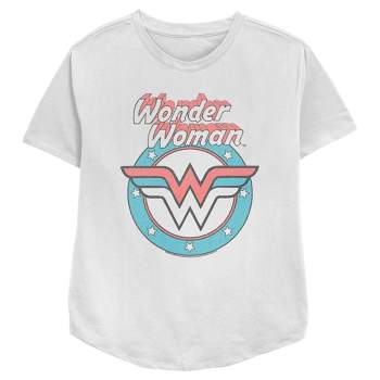 Women's Wonder Woman Retro Comic Logo T-Shirt