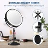 GustoWave 8" Double Sided Vanity Mirror, Makeup Mirror with Lights, Height Adjustable Lighted Makeup Mirror with 10x Magnification - 3 of 4