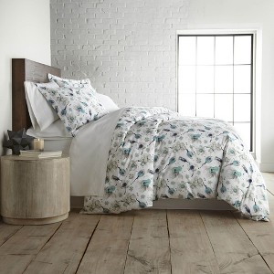 Southshore Fine Living Grand Symphony 300 Thread-Count 100% Cotton Sateen Duvet Cover Set with Shams - 1 of 4