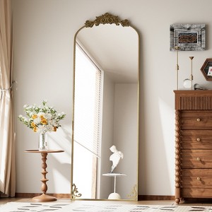 BEAUTYPEAK Arched Vintage Baroque Full-Length Mirrors - 1 of 4