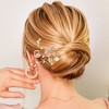 Unique Bargains Women's Bride Wedding Rhinestone Hair Combs 4 Pcs - 3 of 4