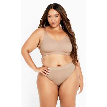 Avenue Body  Women's Plus Size Lace Soft Cup Wire Free Bra - White - 38c :  Target